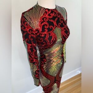 Love & Lemonade sequined cocktail dress NWT